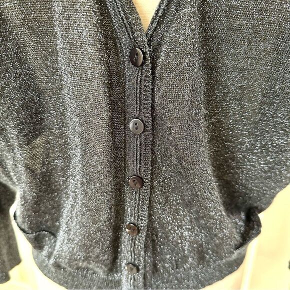 Free People black glitter button cardigan - Picture 10 of 13